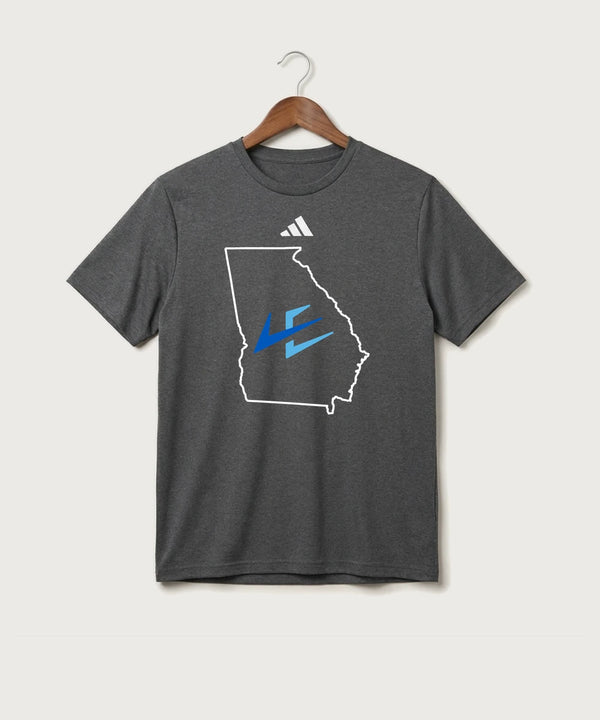 Leading Edge Georgia Team Store - Dark Grey Heather/ White Men's Pregame T-Shirt
