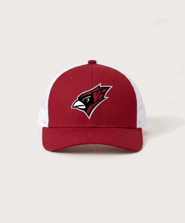 Willmar High School Winter Athletics Team Store - Deep Red/ White Sport-Tek Club Trucker Cap STC46