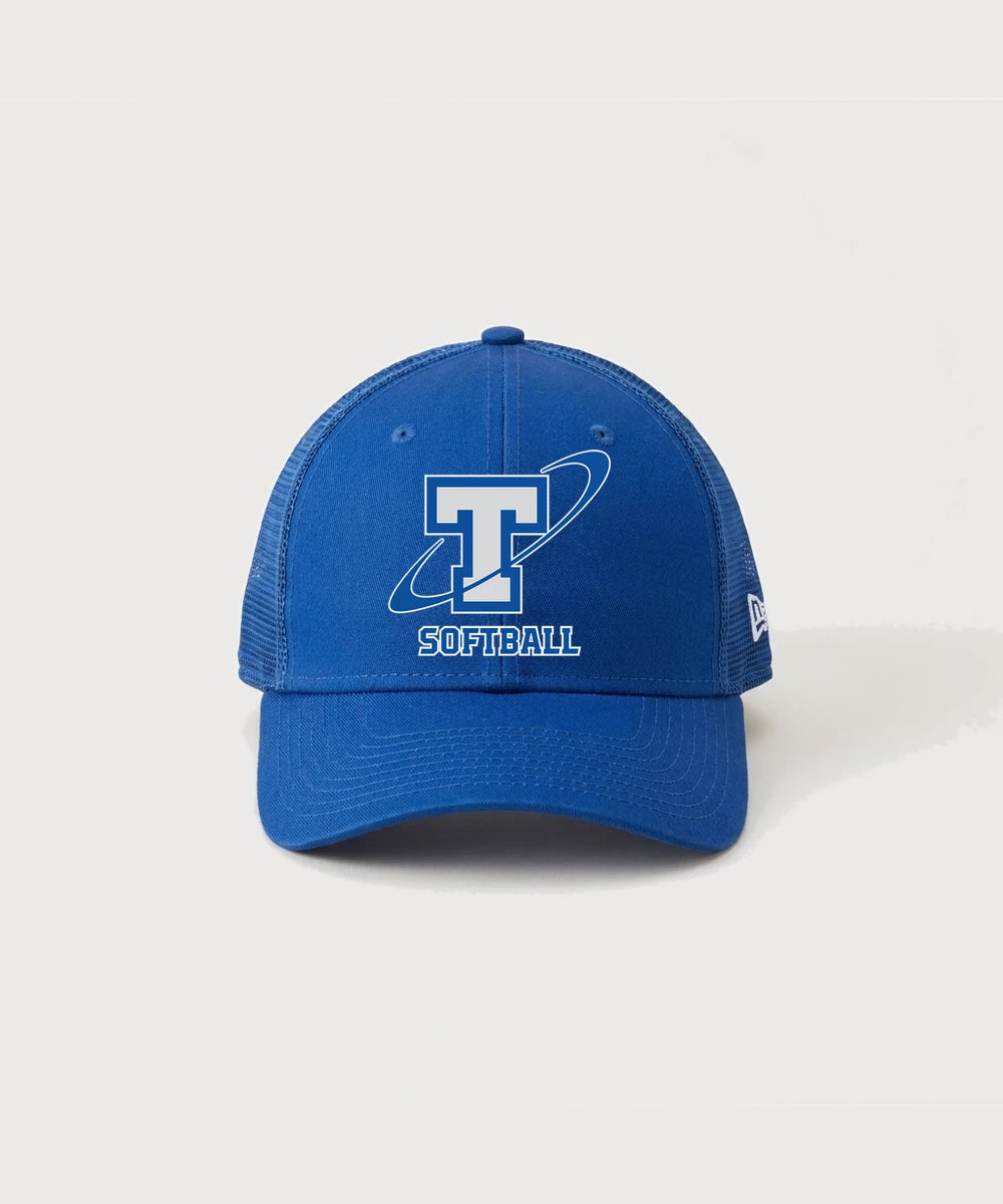 Papillion La Vista South Titan Softball Team Store - Flag Royal/ Royal New Era - Stretch Mesh Cap. NE1020