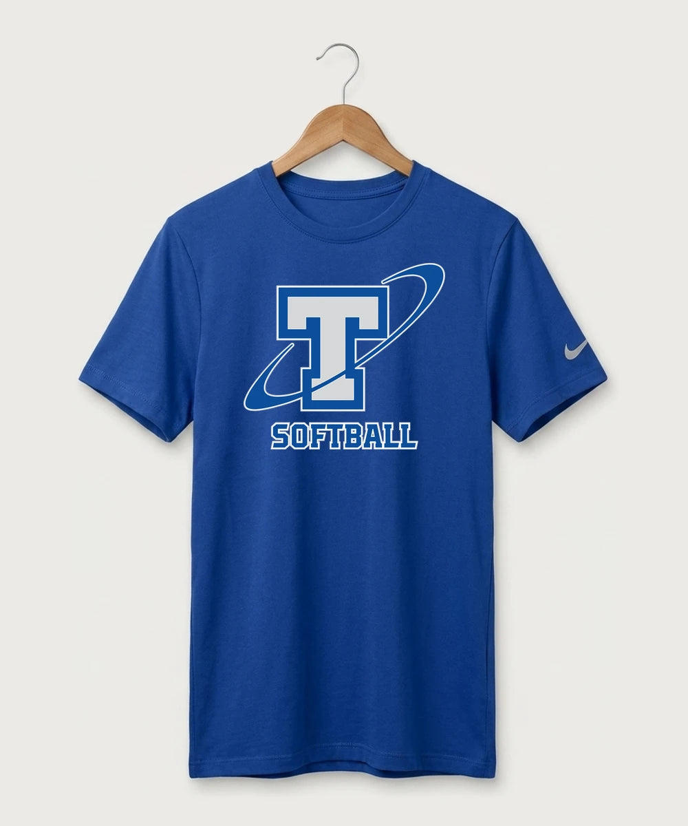 Papillion La Vista South Titan Softball Team Store - Game Royal Nike Swoosh Sleeve rLegend Tee NKDX8730