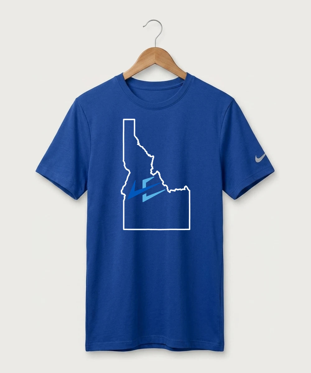 Leading Edge Idaho Team Store - Game Royal Nike Swoosh Sleeve rLegend Tee NKDX8730