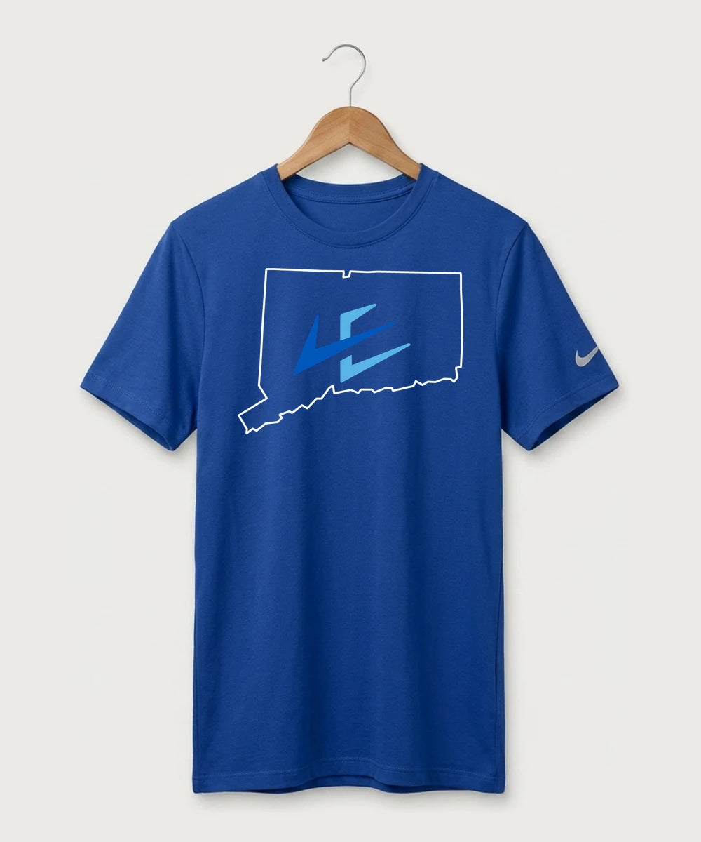Leading Edge Connecticut Team Store - Game Royal Nike Swoosh Sleeve rLegend Tee NKDX8730