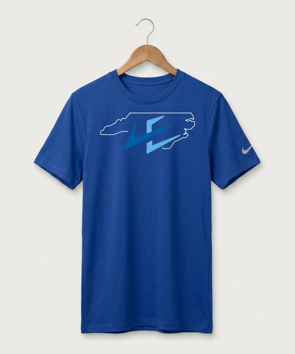 Leading Edge North Carolina Team Store - Game Royal Nike Swoosh Sleeve rLegend Tee NKDX8730