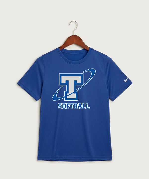 Papillion La Vista South Titan Softball Team Store - Game Royal Nike Youth Swoosh Sleeve rLegend Tee NKDX8787