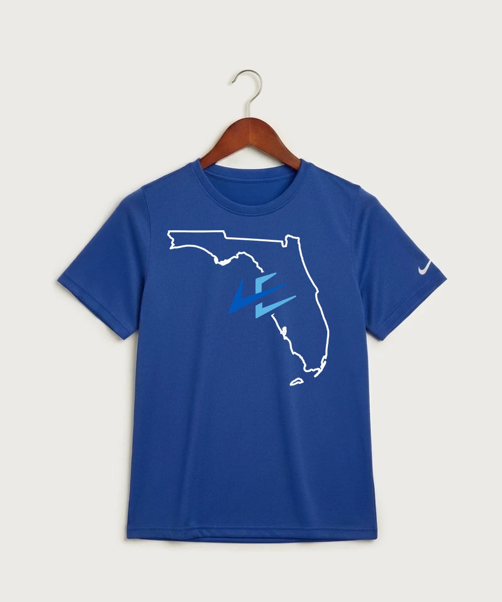 Leading Edge Florida Team Store - Game Royal Nike Youth Swoosh Sleeve rLegend Tee NKDX8787