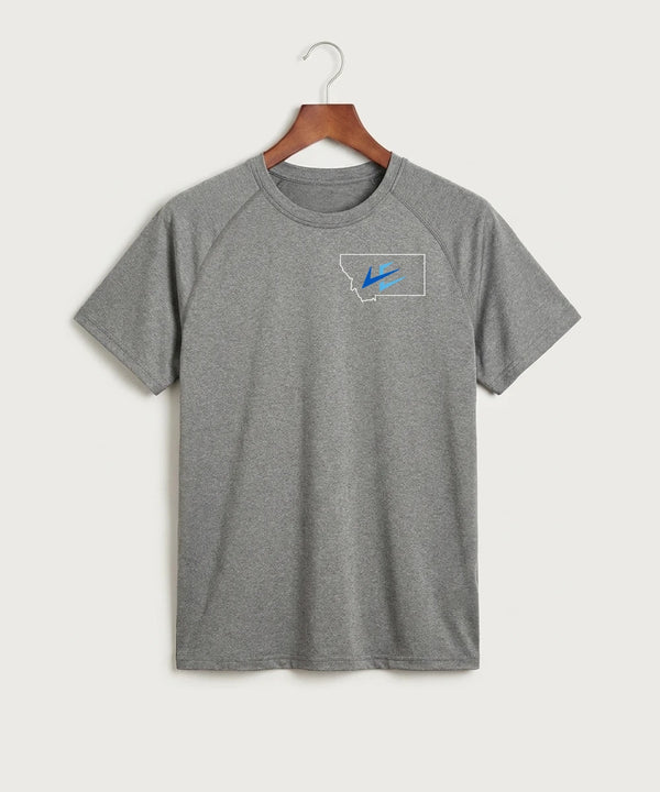 Leading Edge Montana Team Store - Gray Tee - Left Chest