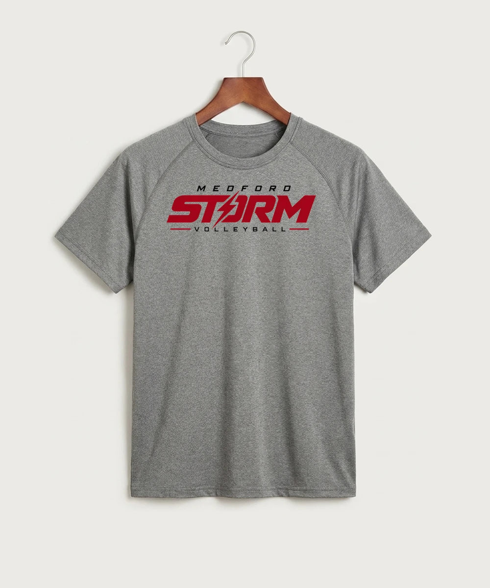 Medford Storm High School Volleyball Team Store - Gray Tee