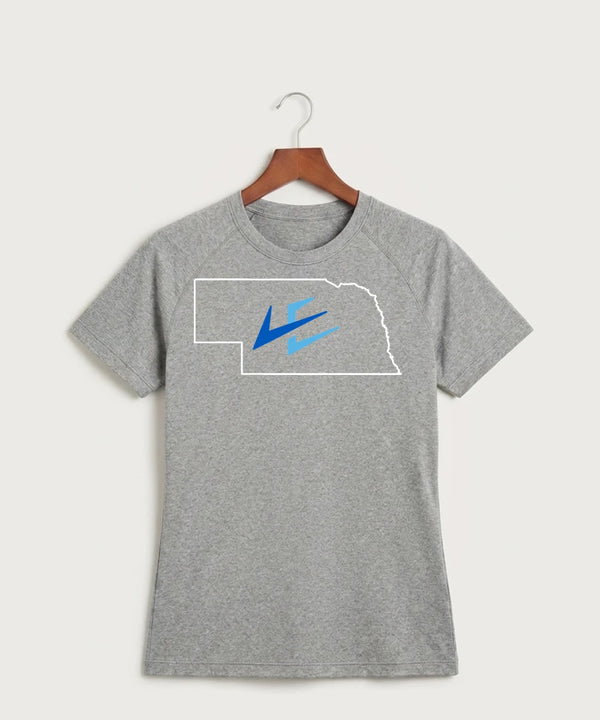 Leading Edge Nebraska Team Store - Gray Tee