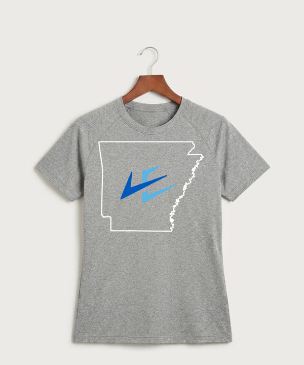 Leading Edge Arkansas Team Store - Gray Tee