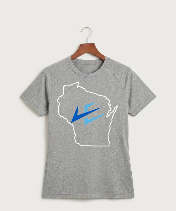 Leading Edge Wisconsin Team Store - Gray Tee