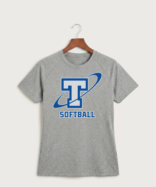 Papillion La Vista South Titan Softball Team Store - Gray Tee