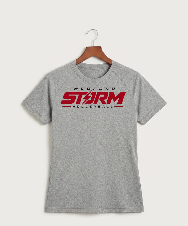 Medford Storm High School Volleyball Team Store - Gray Tee