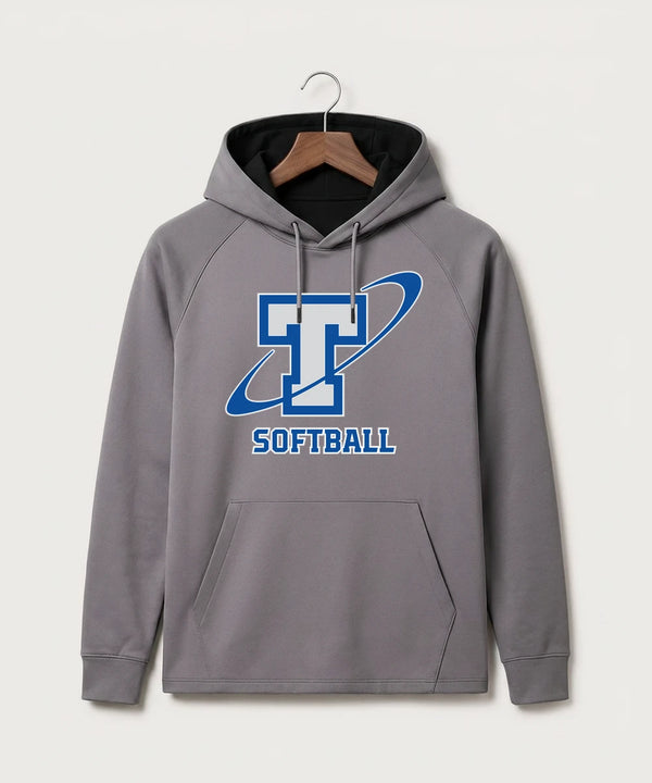 Papillion La Vista South Titan Softball Team Store - Gray Hoodie - Full Front