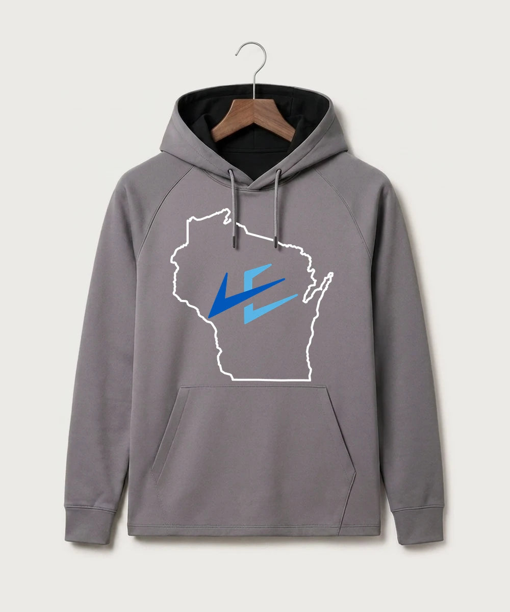 Leading Edge Wisconsin Team Store - Gray Hoodie