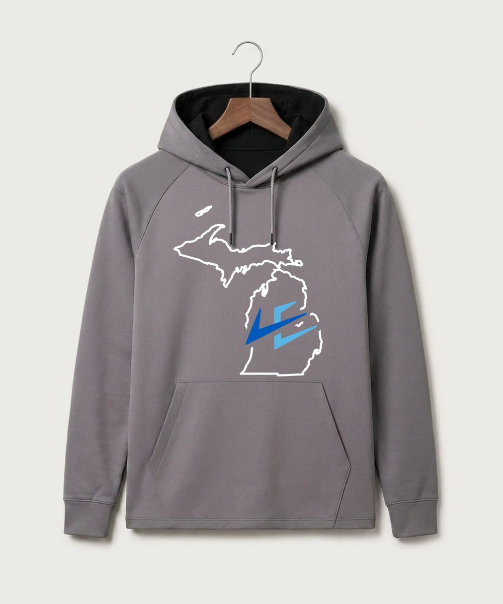 Leading Edge Michigan Team Store - Gray Hoodie