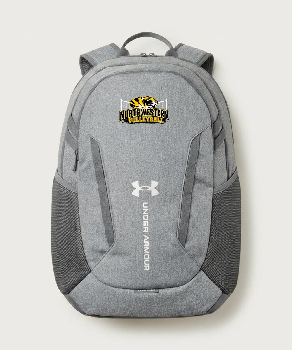 Northwestern Volleyball - Grey Backpack - Full Front
