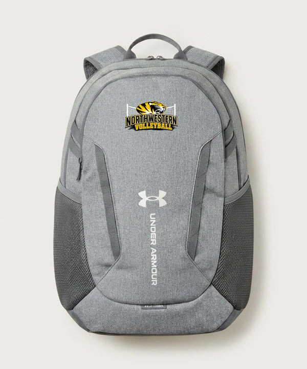 Northwestern Volleyball - Grey Backpack - Full Front