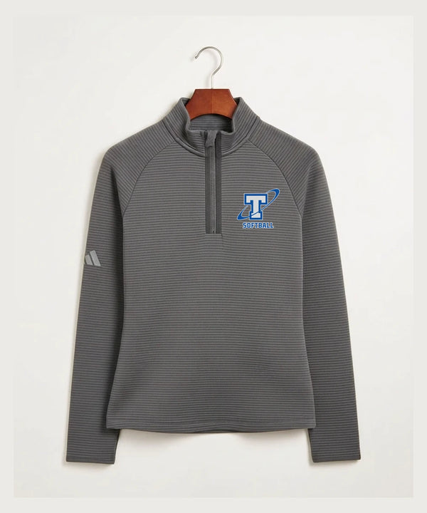 Papillion La Vista South Titan Softball Team Store - Grey Quarter Zip - Left Chest