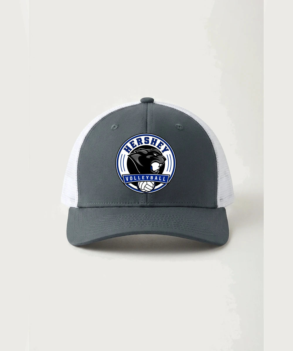 Hershey High School Volleyball Team Store - Iron Grey/ White Sport-Tek Club Trucker Cap STC46