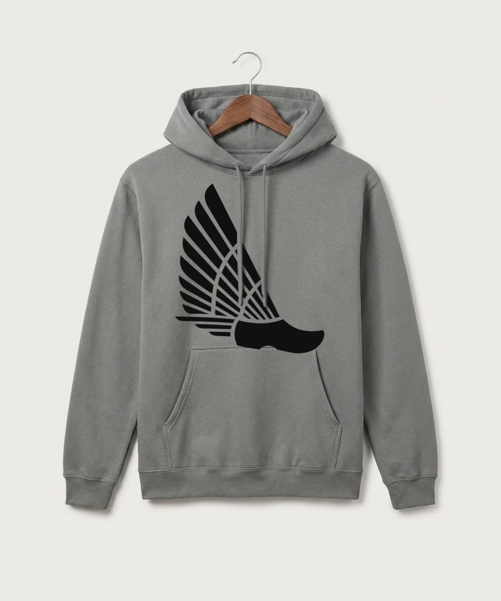 Edgerton High School Band Team Store - Medium Grey Port & Co Core Fleece Pullover Hooded Sweatshirt. PC78H