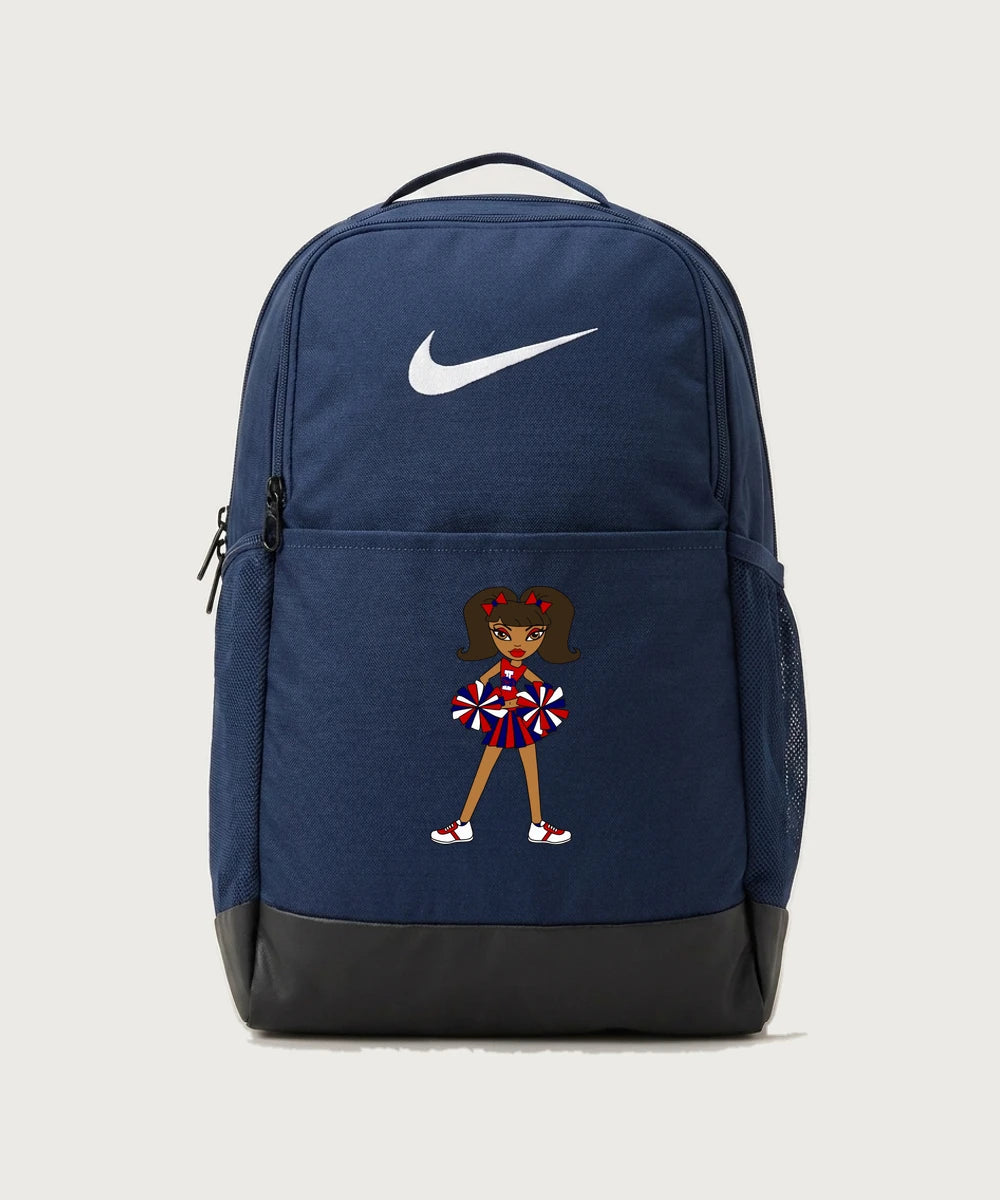 Independence High School Cheer Team - Midnight Navy Nike Brasilia Medium Backpack NKDH7709