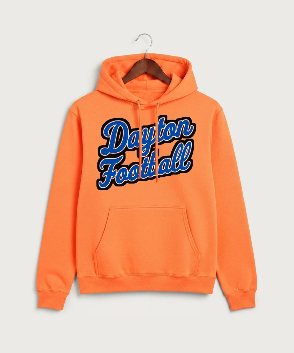 Jonathan Dayton High School Football Team Store - Neon Orange Port & Co Core Fleece Pullover Hooded Sweatshirt. PC78H