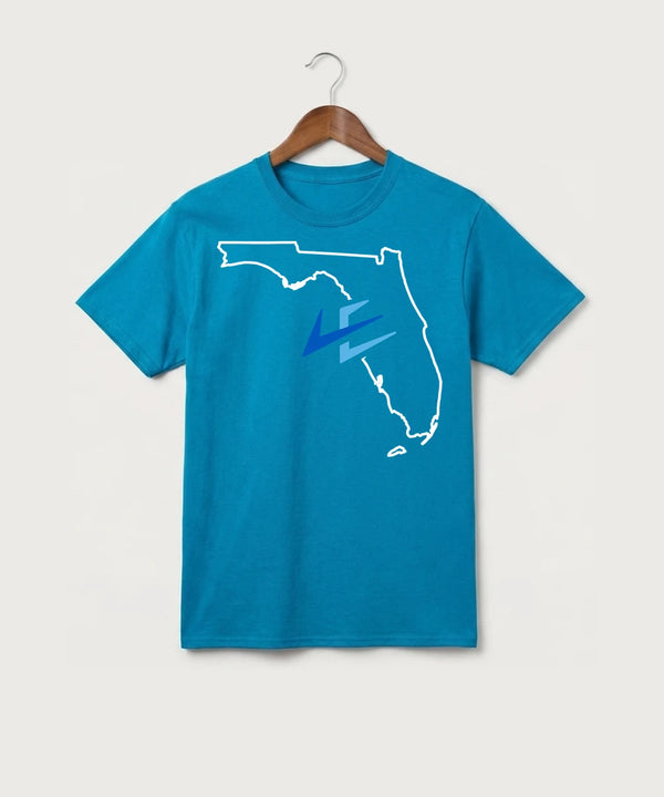 Leading Edge Florida Team Store - Sapphire Port & Co Core Cotton Tee. PC54