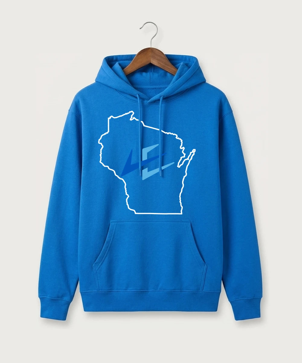 Leading Edge Wisconsin Team Store - True Royal Hoodie Value