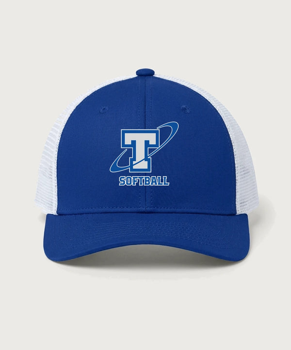 Papillion La Vista South Titan Softball Team Store - True Royal/ White Sport-Tek Club Trucker Cap STC46