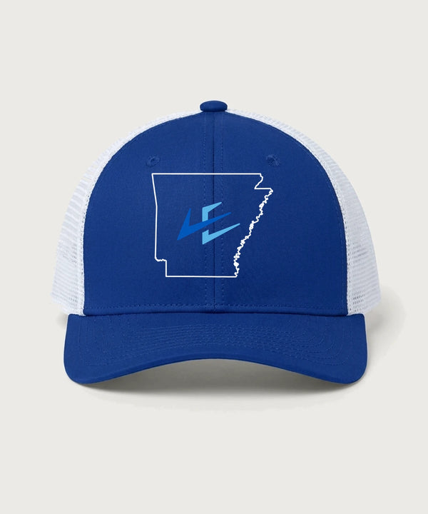 Leading Edge Arkansas Team Store - True Royal/ White Sport-Tek Club Trucker Cap STC46