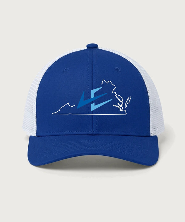 Leading Edge Virginia Team Store - True Royal/ White Sport-Tek Club Trucker Cap STC46