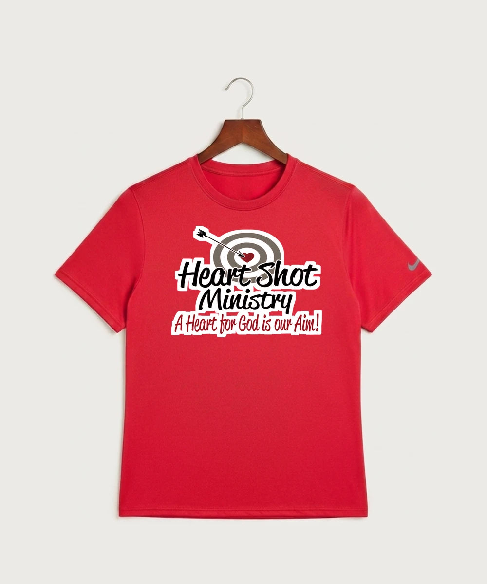 Heart Shot Ministry Archery Team Store - University Red Nike Swoosh Sleeve rLegend Tee NKDX8730