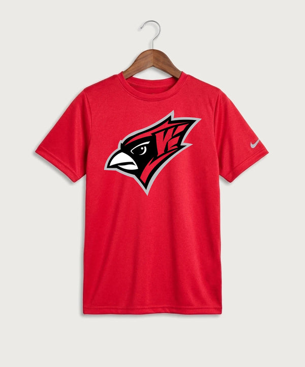 Willmar High School Winter Athletics Team Store - University Red Nike Youth Swoosh Sleeve rLegend Tee NKDX8787