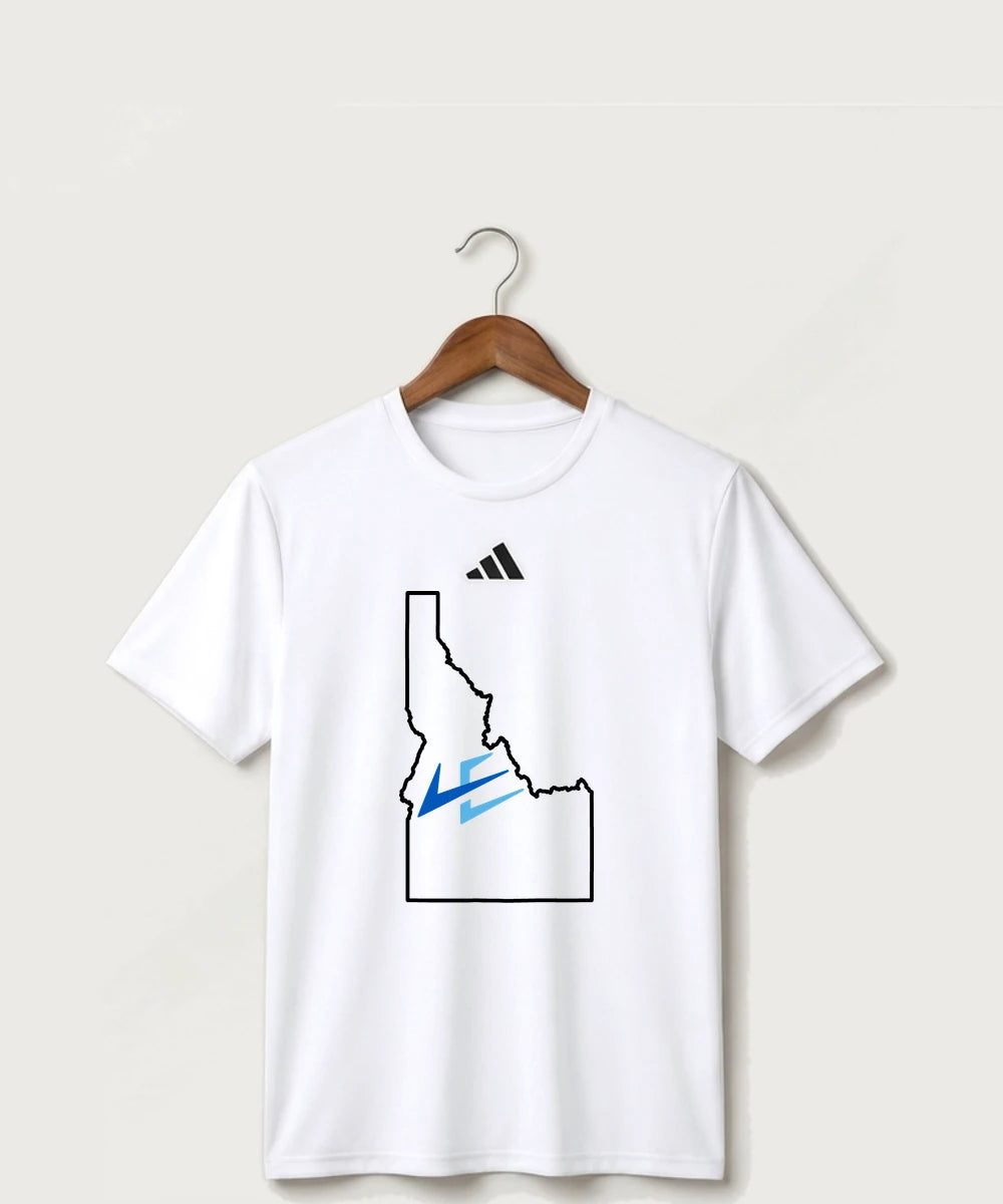 Leading Edge Idaho Team Store - White/ Black Men's Pregame T-Shirt