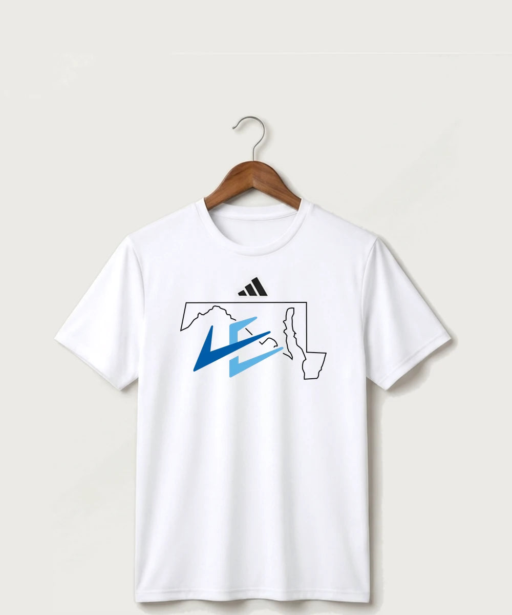 Leading Edge Maryland Team Store - White/ Black Men's Pregame T-Shirt