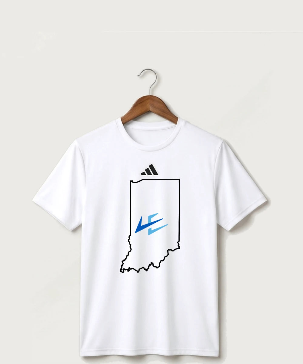 Leading Edge Indiana Team Store - White/ Black Men's Pregame T-Shirt