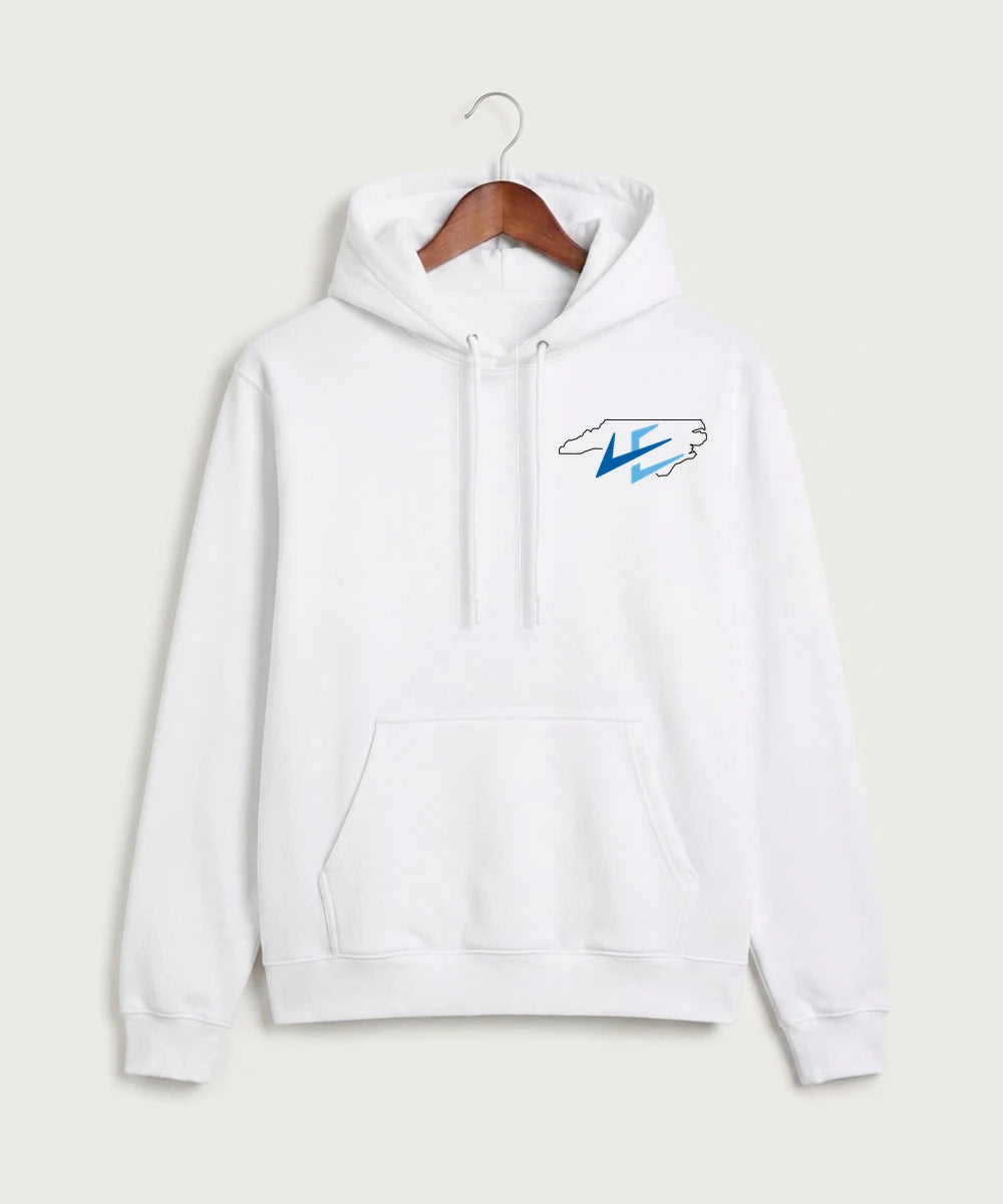 Leading Edge North Carolina Team Store - White Hoodie Value - Left Chest