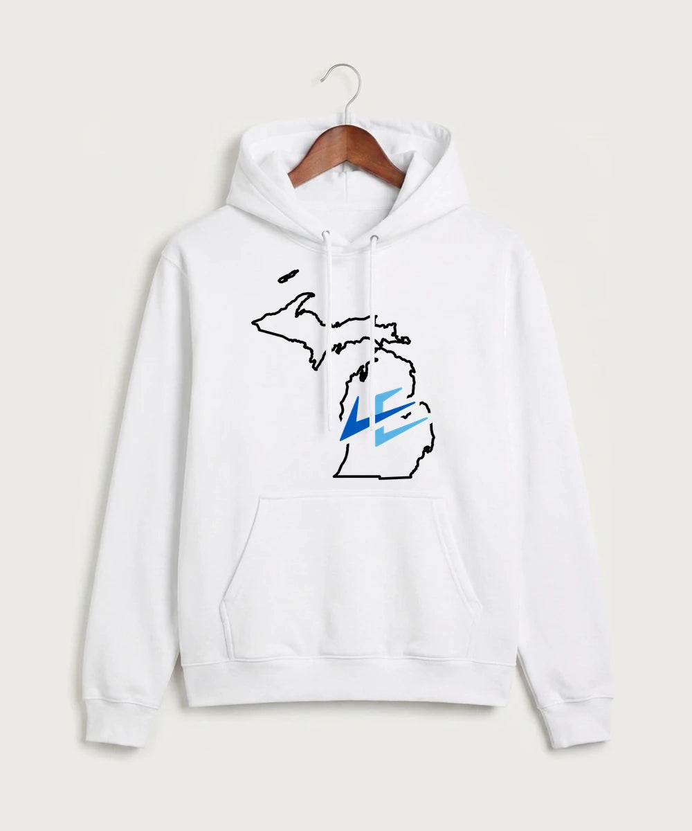 Leading Edge Michigan Team Store - White Hoodie Value