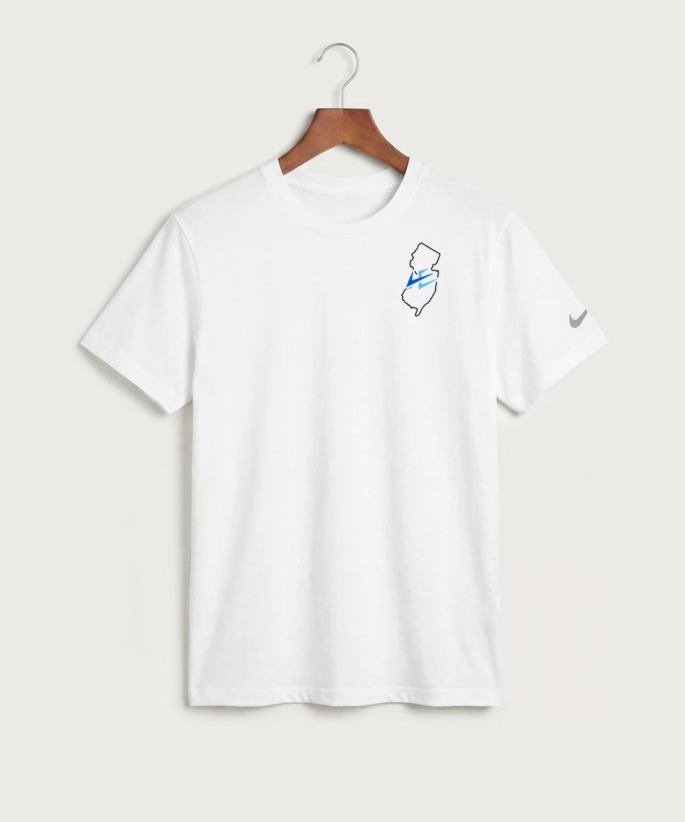 Leading Edge New Jersey Team Store - White Nike Swoosh Sleeve rLegend Tee NKDX8730