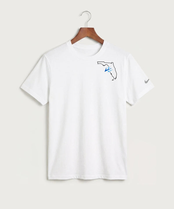 Leading Edge Florida Team Store - White Nike Swoosh Sleeve rLegend Tee NKDX8730