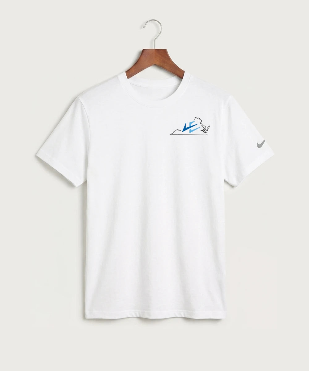 Leading Edge Virginia Team Store - White Nike Swoosh Sleeve rLegend Tee NKDX8730