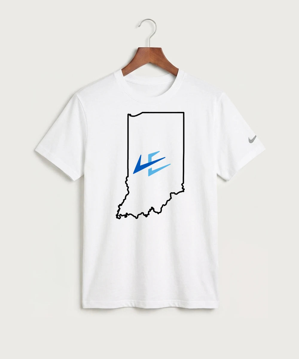 Leading Edge Indiana Team Store - White Nike Swoosh Sleeve rLegend Tee NKDX8730