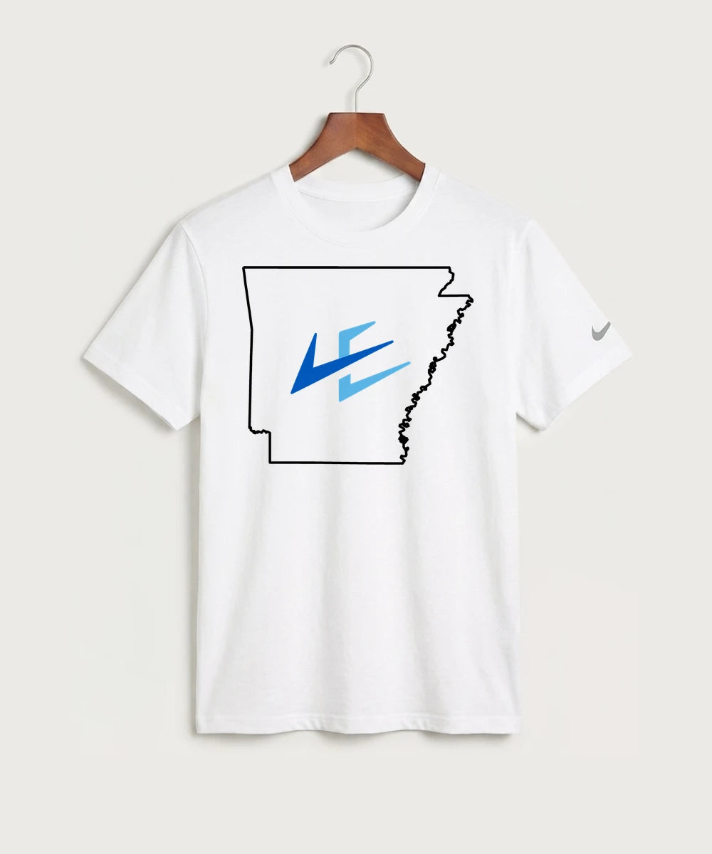 Leading Edge Arkansas Team Store - White Nike Swoosh Sleeve rLegend Tee NKDX8730