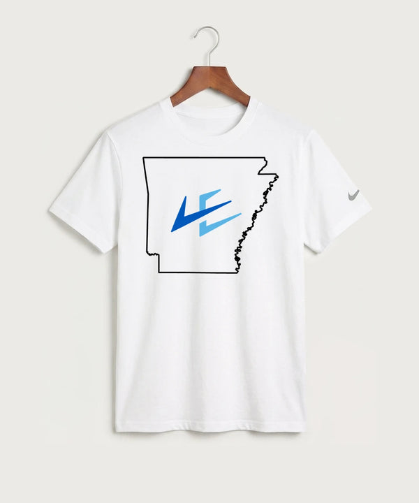Leading Edge Arkansas Team Store - White Nike Swoosh Sleeve rLegend Tee NKDX8730