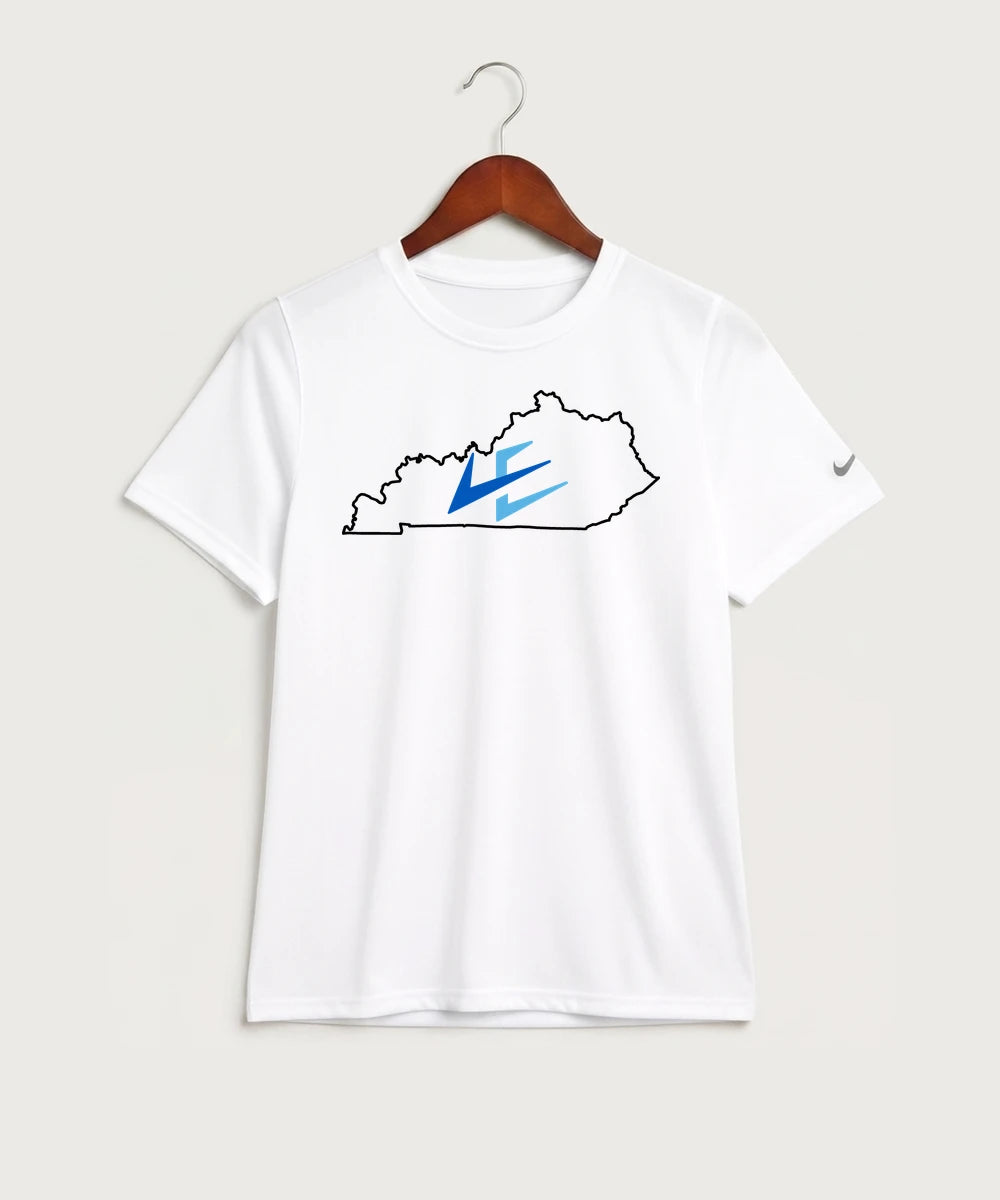 Leading Edge Kentucky Team Store - White Nike Youth Swoosh Sleeve rLegend Tee NKDX8787