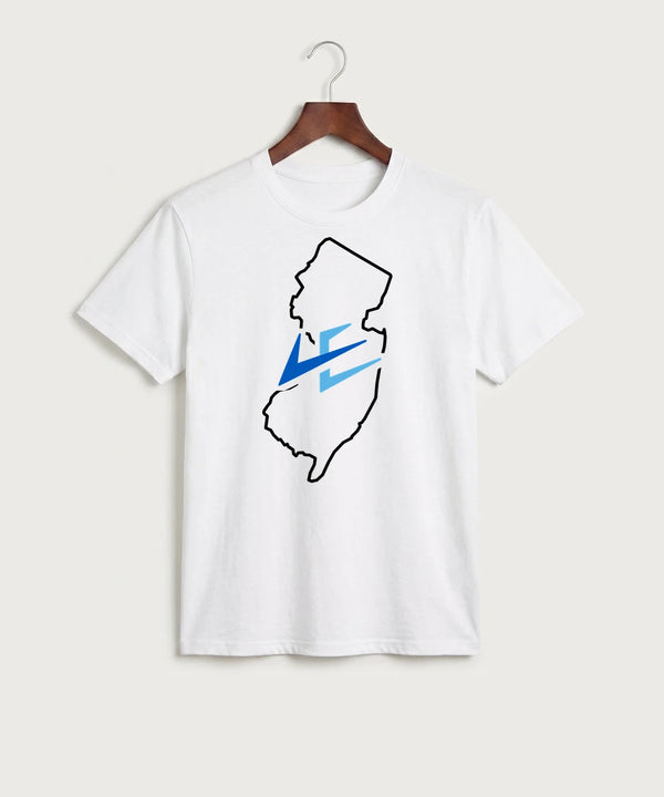 Leading Edge New Jersey Team Store - White Port & Co Core Cotton Tee. PC54