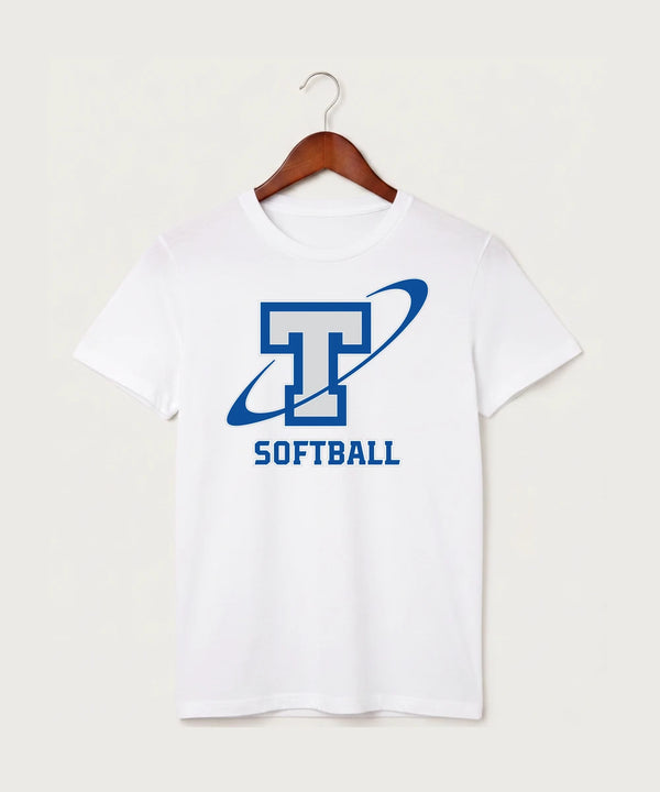 Papillion La Vista South Titan Softball Team Store - White T-Shirt - Full Front