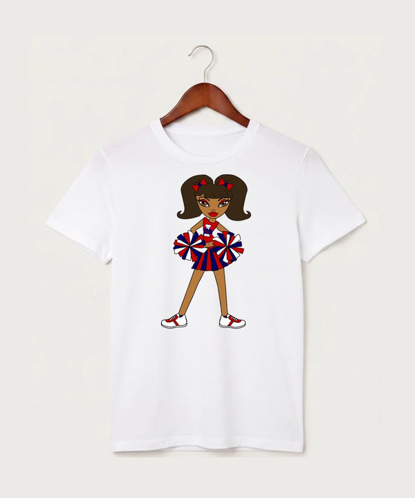 Independence High School Cheer Team - White T-Shirt - Full Front
