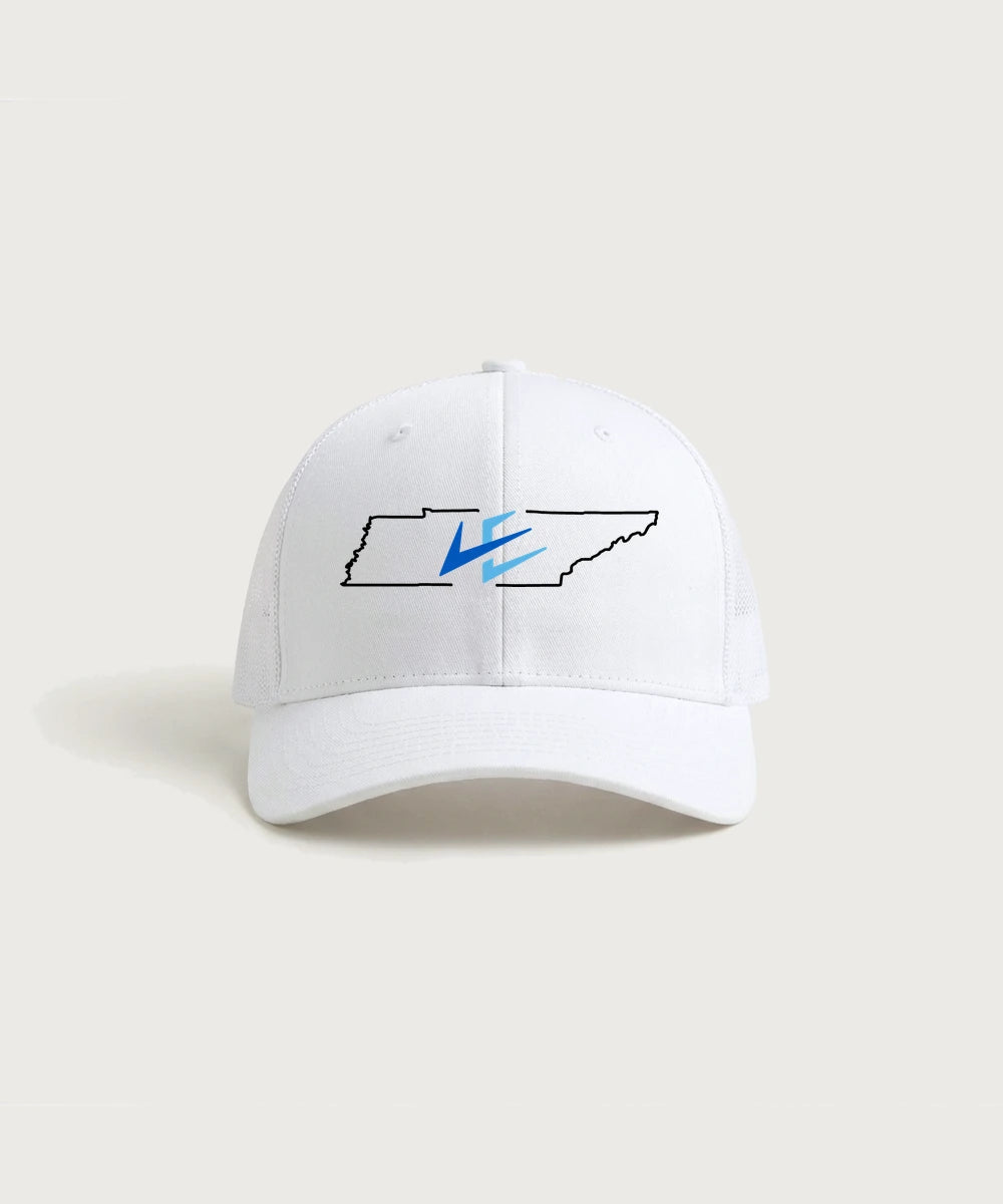 Leading Edge Tennessee Team Store - White/ White Sport-Tek Club Trucker Cap STC46
