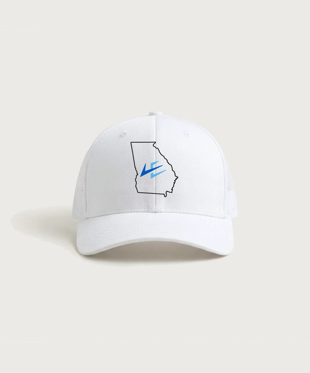 Leading Edge Georgia Team Store - White/ White Sport-Tek Club Trucker Cap STC46